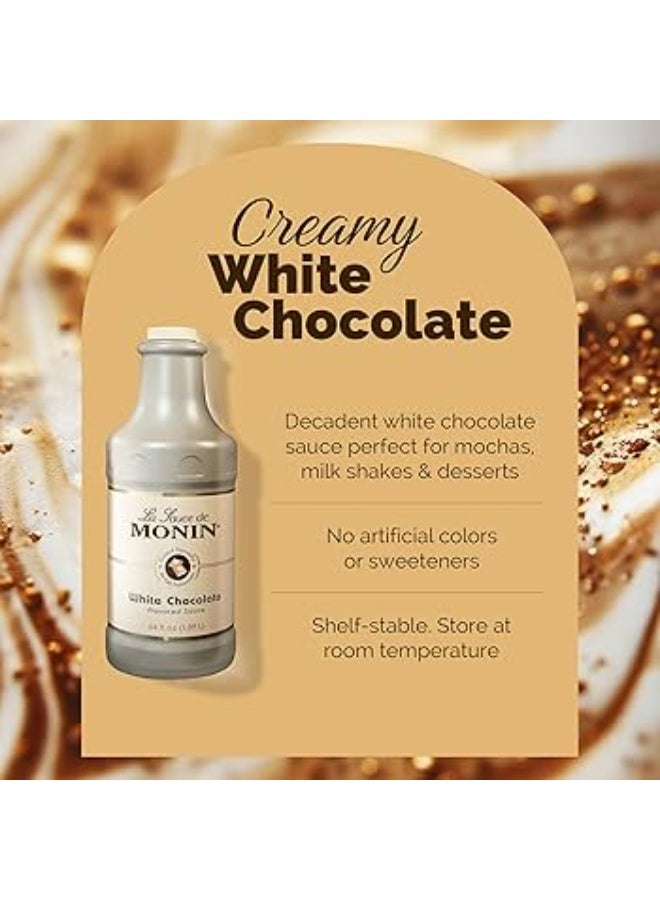 Monin White Chocolate Sauce 1.89L – Premium Dessert & Beverage Topping - Image 4
